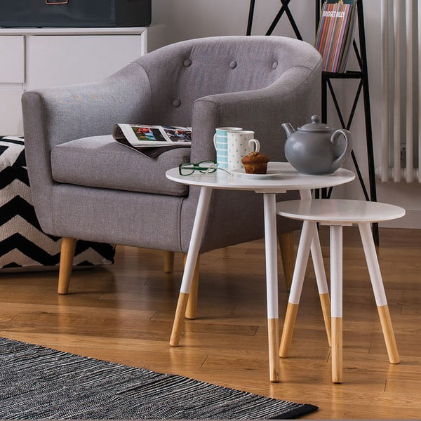 Apaļi sānu galdiņi (2 gab.) Viborg – Premier Housewares-image-2