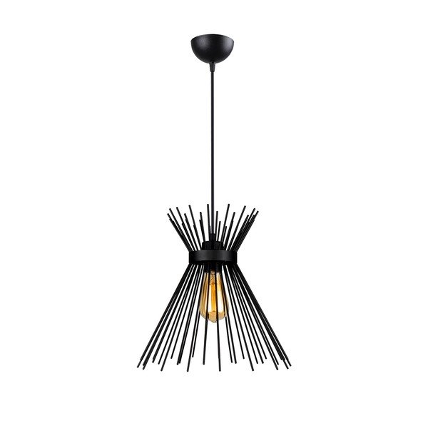 Melns metāla piekaramais gaismeklis Izmir – Squid Lighting