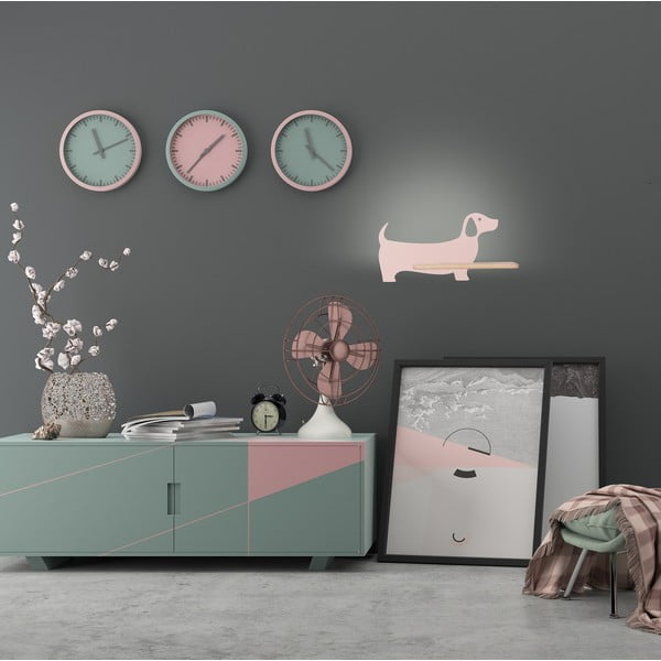 Rozā bērnu gaismeklis Dog – Candellux Lighting-image-2
