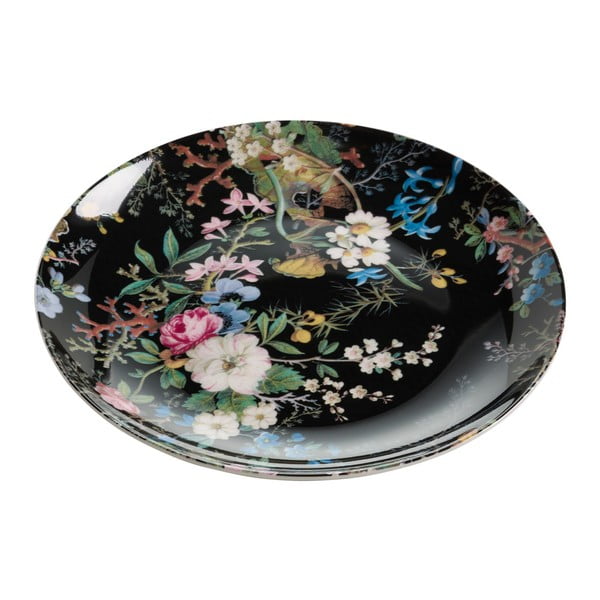 Maxwell & Williams Kilburn Midnight Blossom kaula porcelāna šķīvis, ⌀ 20 cm
