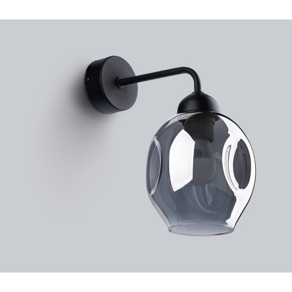 Melna sienas lampa ø 25 cm Garten – Sollux-image-3