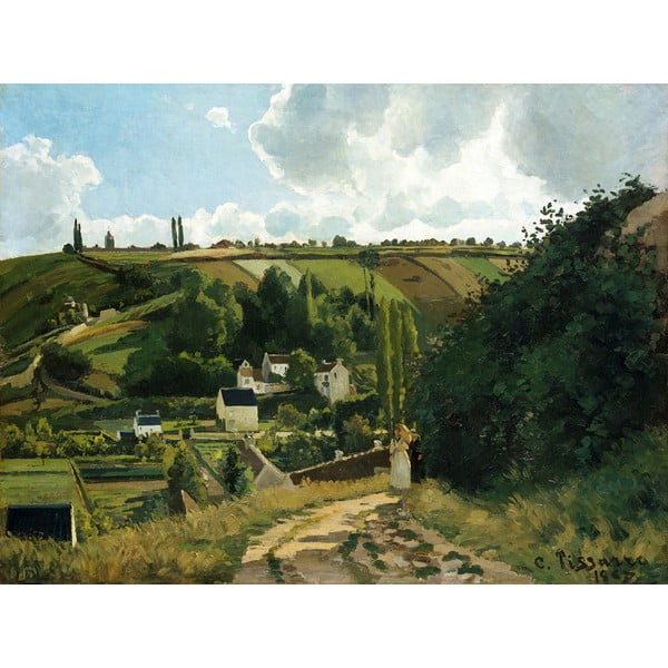 Gleznas reprodukcija Camille Pissarro – Jalais Hill Pontoise, 80 x 60 cm