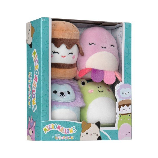 Plīša rotaļlietas (4 gab.) Micromallows 4Pack – SQUISHMALLOWS