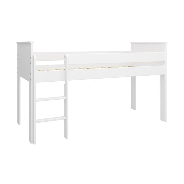 Balta paaugstināta bērnu gulta 90x200 cm Alba – Tvilum-image-1