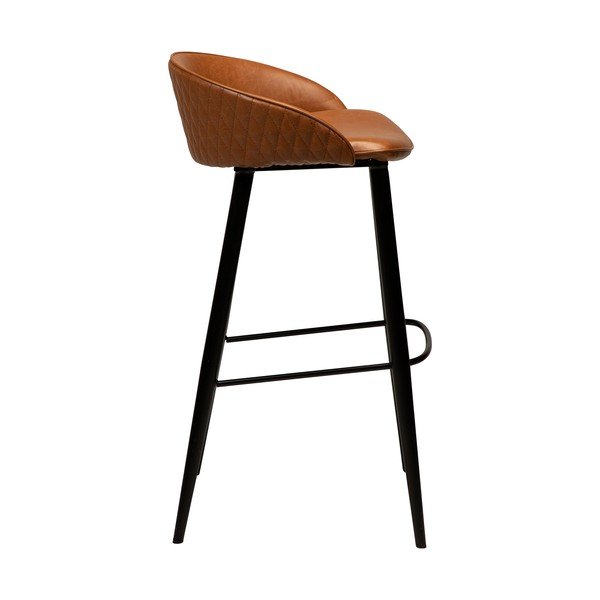 Brūns mākslīgās ādas bāra krēsls DAN-FORM Denmark Dual, augstums 91 cm-image-2
