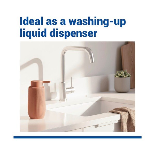 Brūns plastmasas ziepju dozators 400 ml Fablo – Wenko-image-2