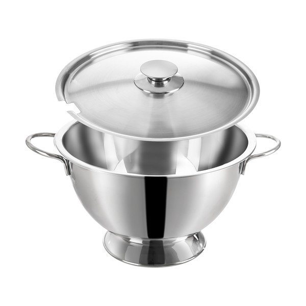 Sudraba krāsas nerūsējošā tērauda bļoda ø 26 cm – Orion-image-1