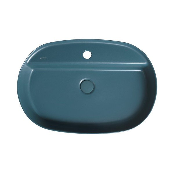 Zaļganzila keramikas izlietne 60x40 cm Infinity Oval – Sapho-image-1