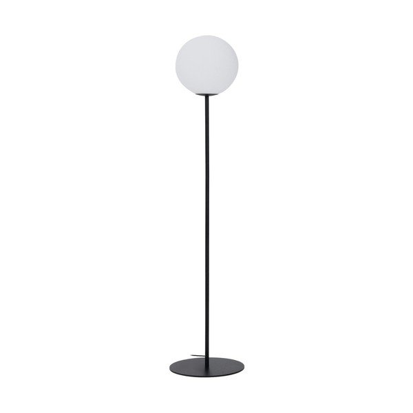 Balta/melna stāvlampa ar stikla abažūru (augstums 165 cm) Brisia – Kave Home