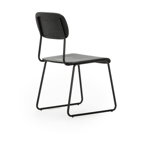 Melni pusdienu krēsli (2 gab.) Aira – Marckeric-image-3