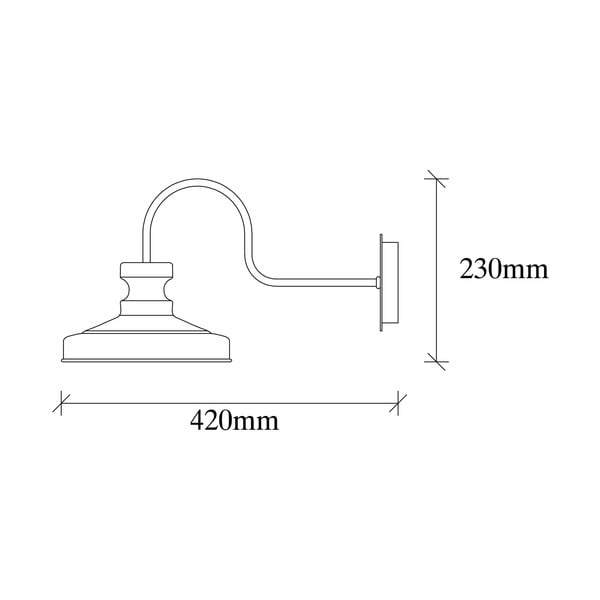 Melna sienas lampa ø 22 cm Kiruna – Opviq lights-image-4