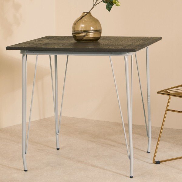 Gobas masīvkoka ēdamgalds ø 80 cm District – Premier Housewares-image-4