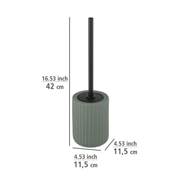 Zaļa keramikas tualetes birste Wenko Belluno-image-1