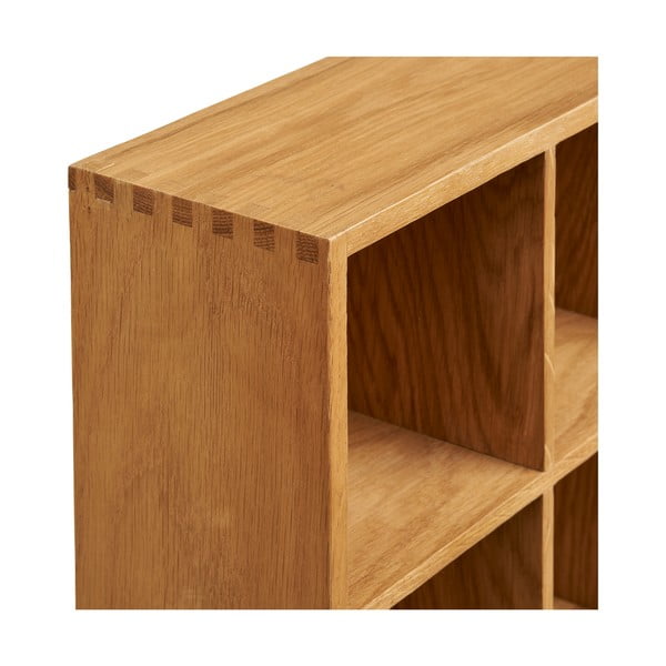 Dabīga toņa daudzlīmeņu sienas plaukts ar ozolkoka imitāciju 11 cm Soria – House Nordic-image-4