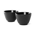 2 melnu čuguna tējas krūzīšu komplekts Bredemeijer Jang, ⌀ 7,8 cm