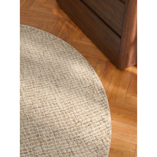 Dabīga toņa vilnas apaļš paklājs ø 160 cm Eloise – Hanse Home-image-2