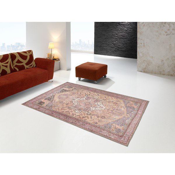 Paklājs ar kokvilnu Universal Haria Gold, 80 x 150 cm-image-1