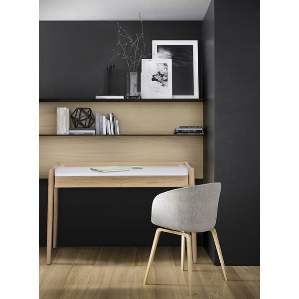 Darba galds un divas atvilktnes Woodman Feldbach-image-1