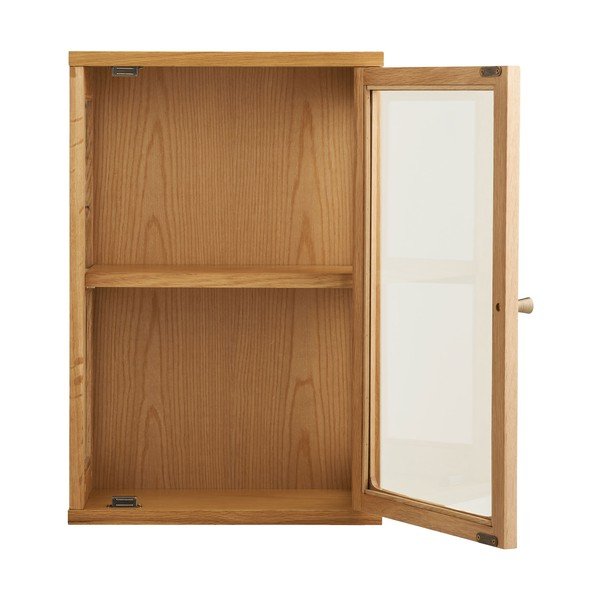 Dabīga toņa piekarināma vitrīna 40x60x20 cm Zamora – House Nordic-image-3