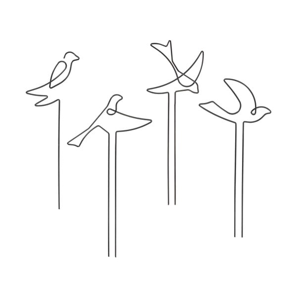 Metāla augu balsts (4 gab.) Bird – Esschert Design