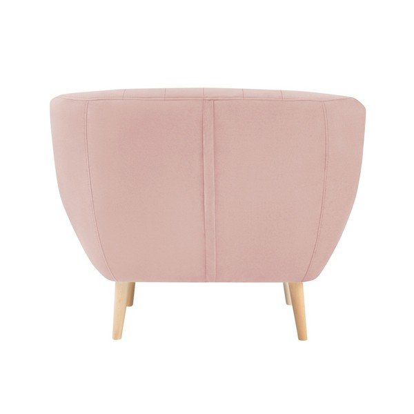 Gaiši rozā samta atpūtas krēsls Mazzini Sofas Sardaigne-image-4