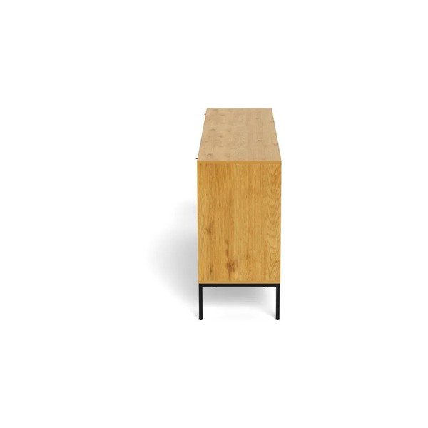 Dabīga toņa kumode ar ozolkoka imitāciju 158x80x40 cm Palmdale – Actona-image-4