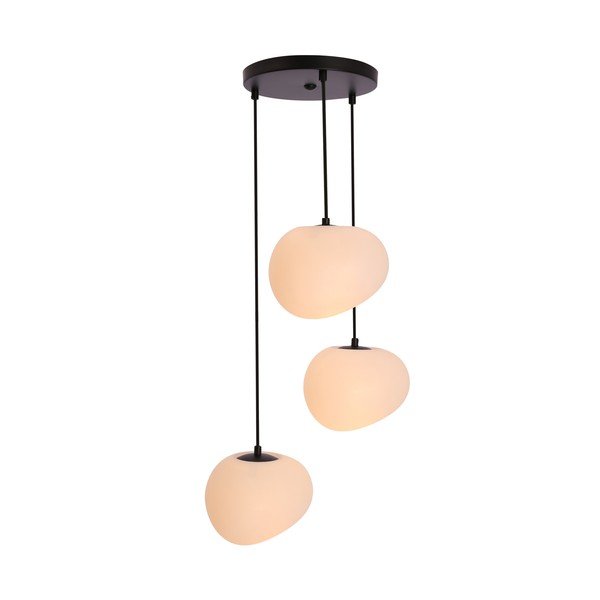 Melnbalta piekaramā lampa ø 42 cm Stones – Candellux Lighting-image-4