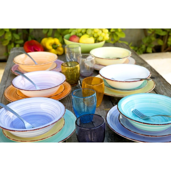 18 daļīgs keramikas trauku komplekts Villa d´Este Acquerello-image-1