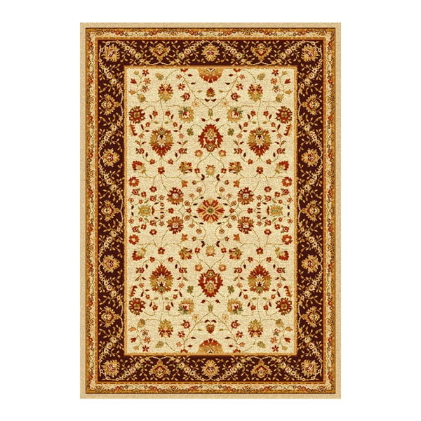 Brūns un bēšs paklājs Universal Madras Brown, 160 x 230 cm