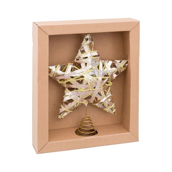 Metāla Ziemassvētku eglītes galotne Star – Casa Selección-image-1