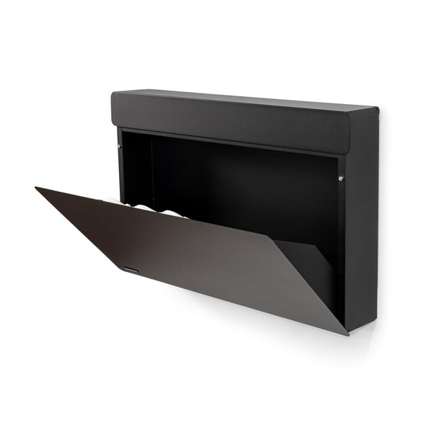 Melns metāla atverams/piekarināms apavu plaukts 78x48x13 cm Luigi – Spinder Design-image-3