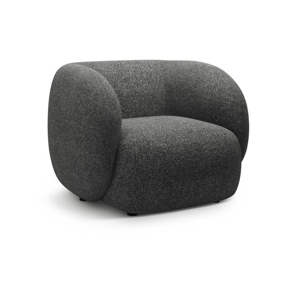 Tumši pelēks atpūtas krēsls Kate – Micadoni 