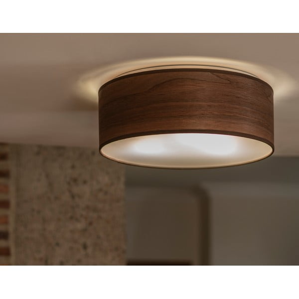 Griestu lampa no dabīgā valriekstu finiera Sotto Luce TSURI M, ⌀ 30 cm-image-3