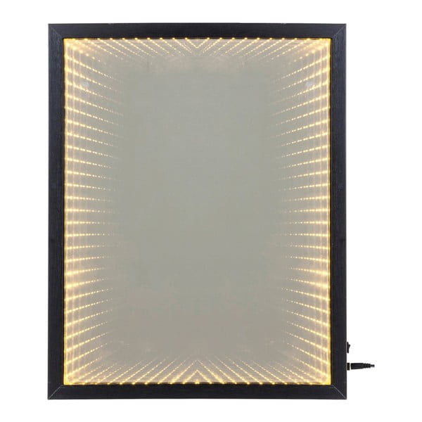 Sienas spogulis ar rāmi un LED apgaismojumu Kare Design Frame, 48 x 38 cm