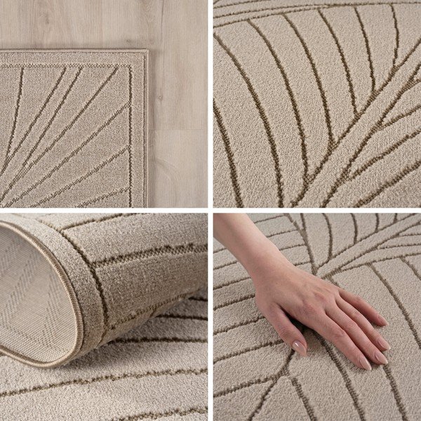 Bēšs apaļš iekštelpu un āra paklājs ø 160 cm Nova 1203 – Ayyildiz Carpets-image-2