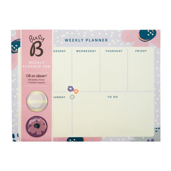 Nedēļas plānotājs Busy B Planner Pretty/Floral, 60 lapas-image-2