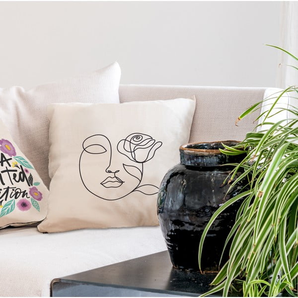 Spilvens no kokvilnas Butter Kings Rose, 45 x 45 cm-image-1