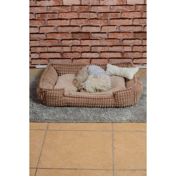 Smilškrāsas plīša gulta Nest – Lydia&Co-image-2