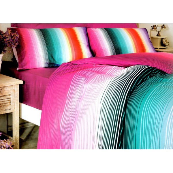 Gultas veļa ar gultas pārklāju Rainbow, 160 x 220 cm