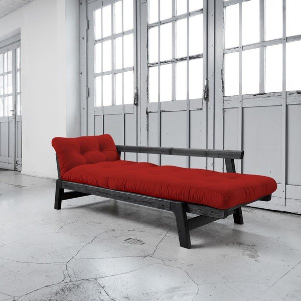 Dīvāns gulta Karup Step Black/Red-image-2