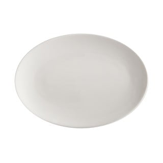 Balts porcelāna šķīvis Maxwell & Williams Basic, 35 x 25 cm