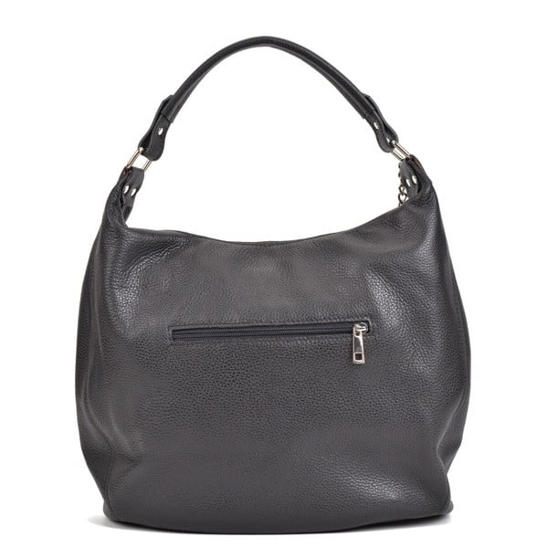 Melna ādas rokassomiņa Sofia Cardoni Bruhna-image-3