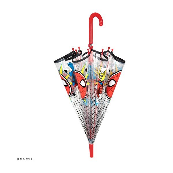 Caurspīdīgs vēja necaurlaidīgs bērnu lietussargs Ambiance Spiderman Marvel, ⌀ 74 cm-image-3