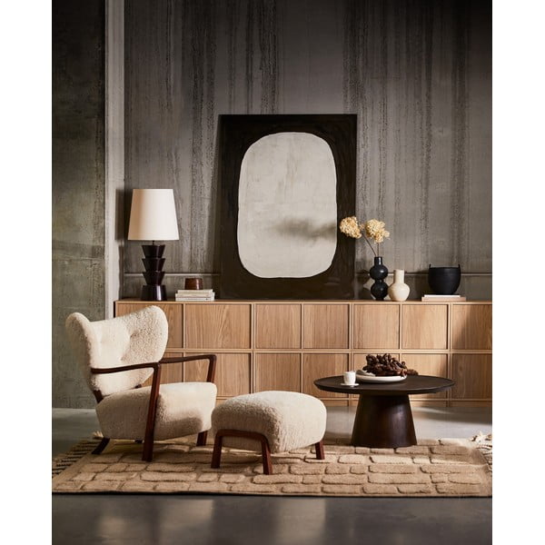 Dabīga toņa TV plauktu komplekts ar ozolkoka imitāciju 264x88 cm Modulair – vtwonen-image-2