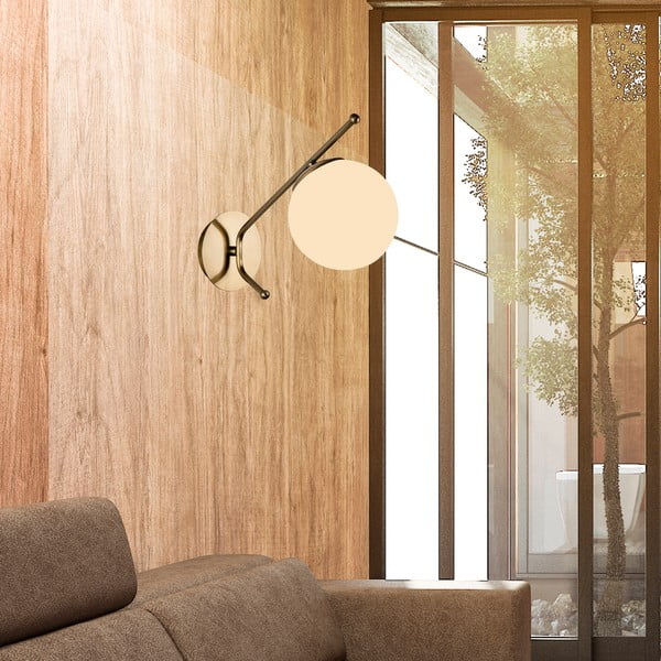 Sienas lampa zelta krāsā Squid Lighting Star, augstums 31 cm-image-3