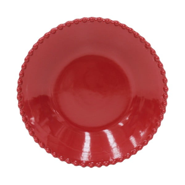 Rubīna sarkans māla dziļais šķīvis Costa Nova, ø 24,2 cm