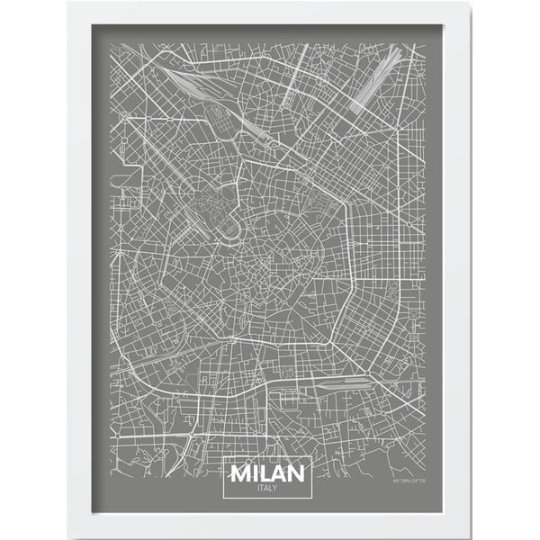 Plakāts rāmī 40x55 cm Milan – Wallity