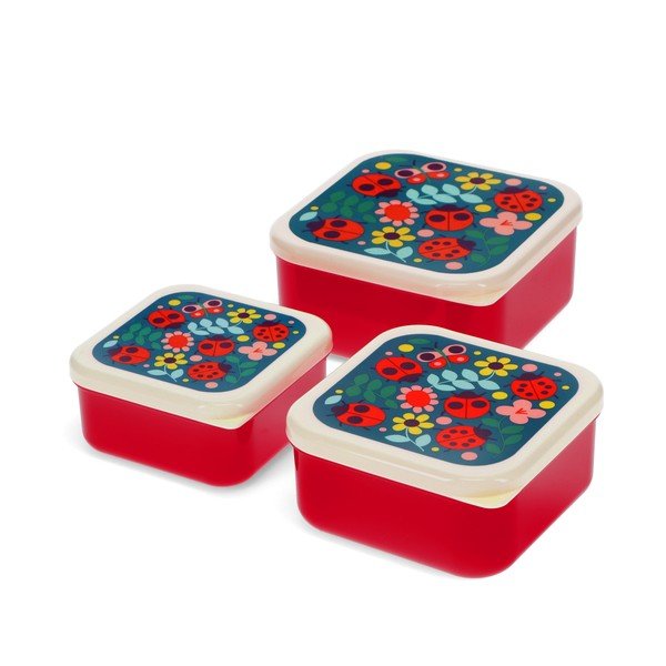 Bērnu pusdienu kārba (3 gab.) Ladybird – Rex London-image-2