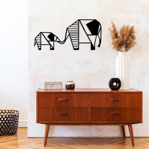 Melns sienas dekors Wallity Elephant-image-2