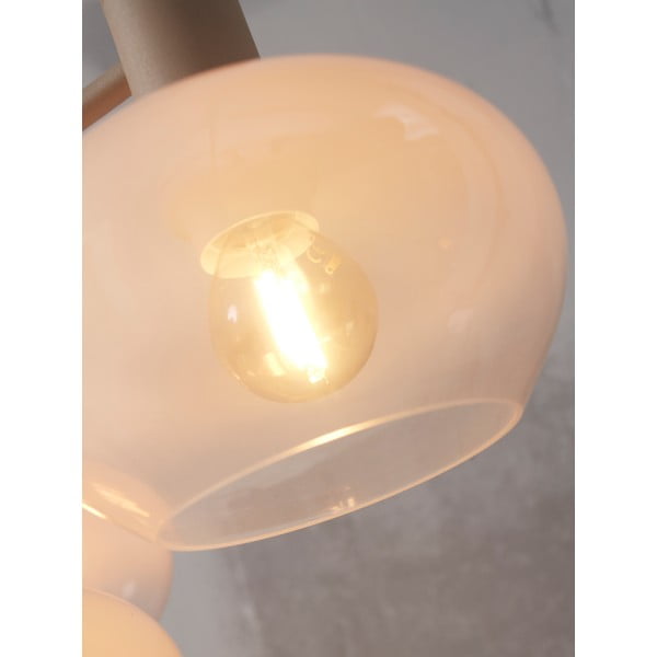 Balta piekaramā lampa ar stikla abažūru ø 43 cm Bologna – it's about RoMi-image-2